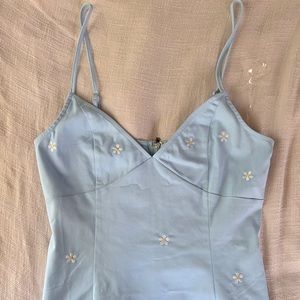 NWOT Daisy Embroidered Mini Dress